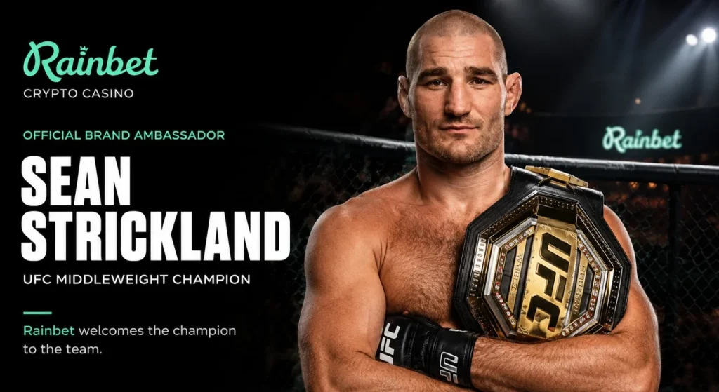 Rainbet Sean Strickland UFC Official Brand Ambassador